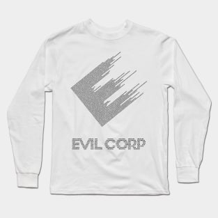 E corp (mr. Robot) Black Font Long Sleeve T-Shirt